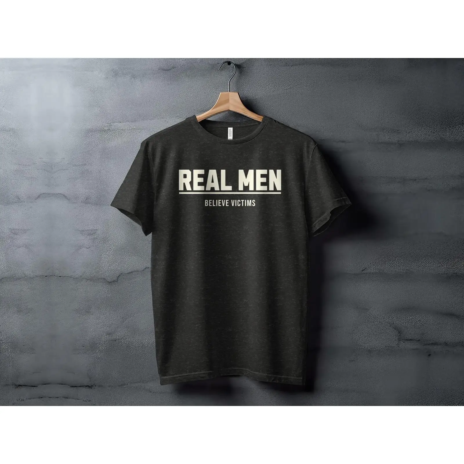 Vintage Fashion Victim Shirt - Gerçek Erkekler Mağdurlara İnanır Kadınların Üreme