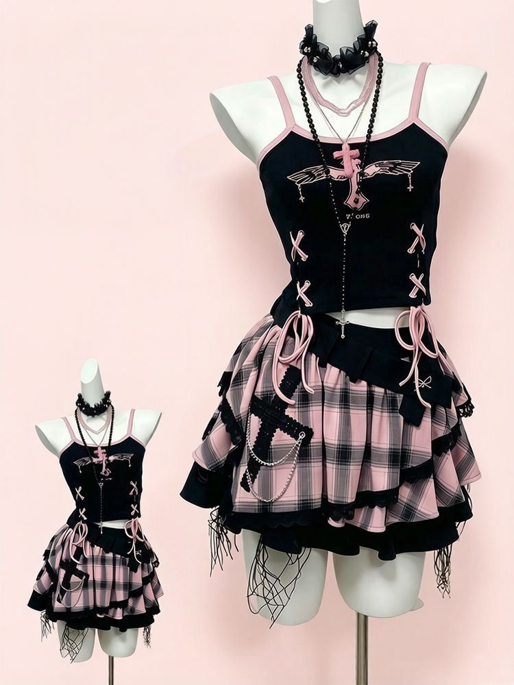 Vintage Y2K Koyu Tatlı Etek Ta - V Vintage Fashion incelemesi ve fiyatı
